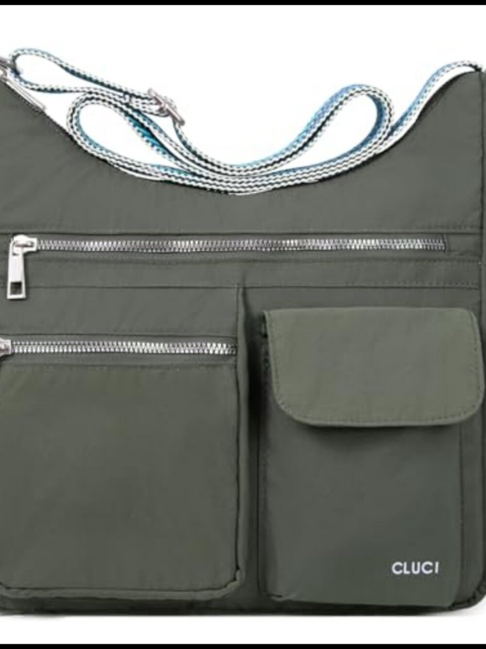 Anti Theft Crossbody Bag Water Resistant Oxford Travel Handbag